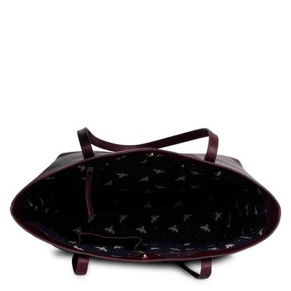 Favore Women Burgundy Leather Structured Shoulder Bag