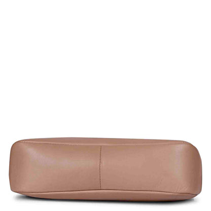 Favore Peach Womens  Leather Structured Sling Bag