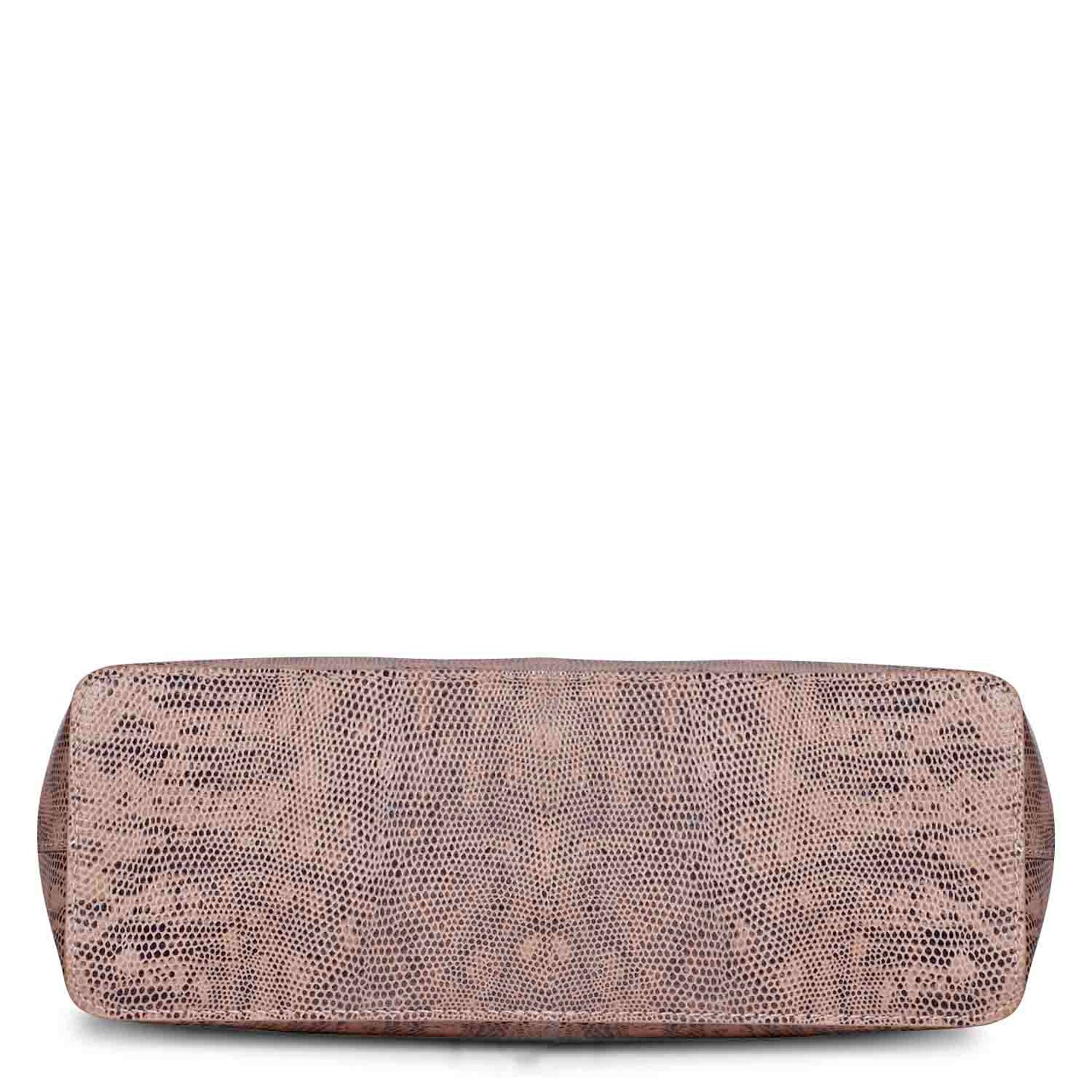 Favore Textured Peach Leather Structured Shoulder Bag With a Small Pouch