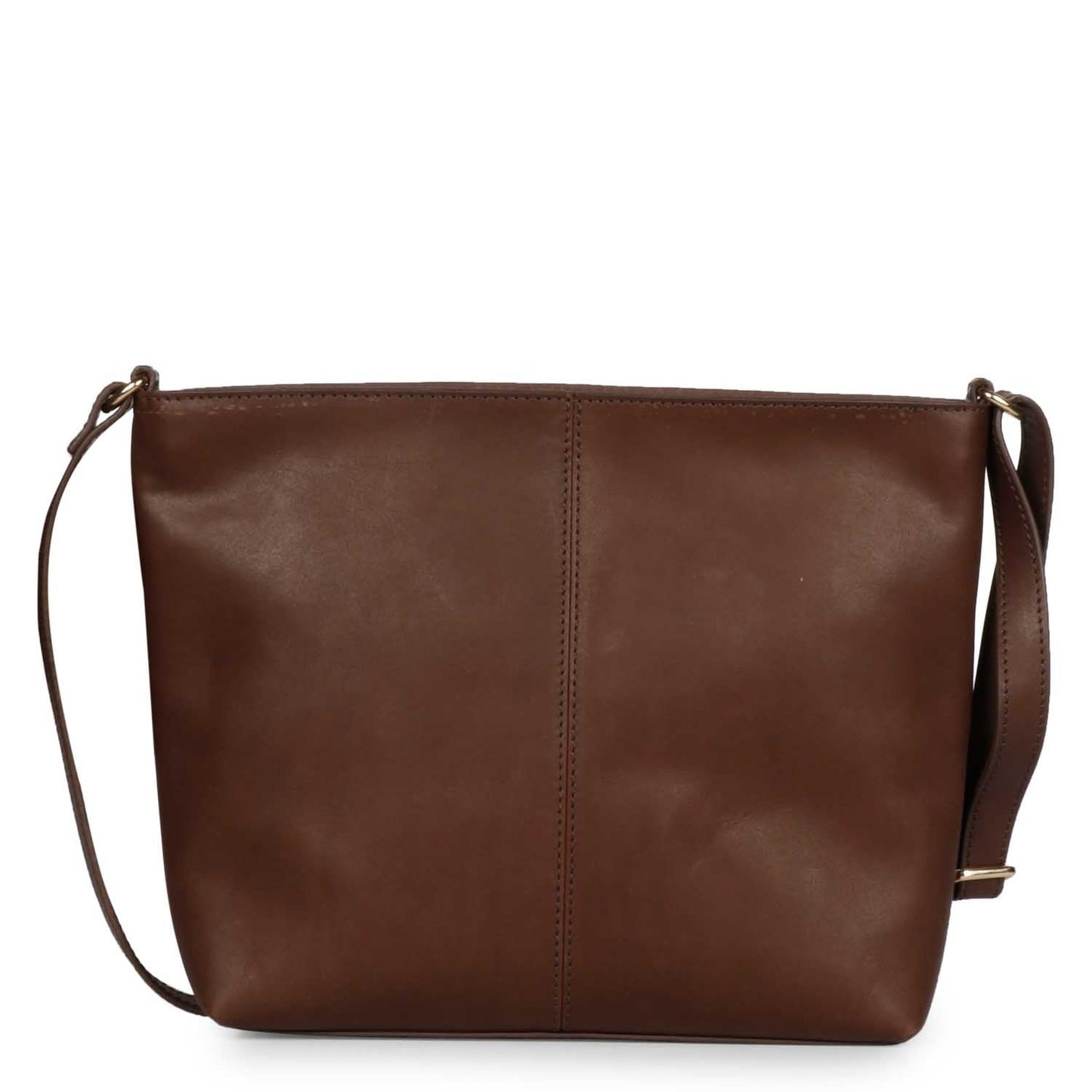 Favore Brown Womens  Leather Structured Sling Bag