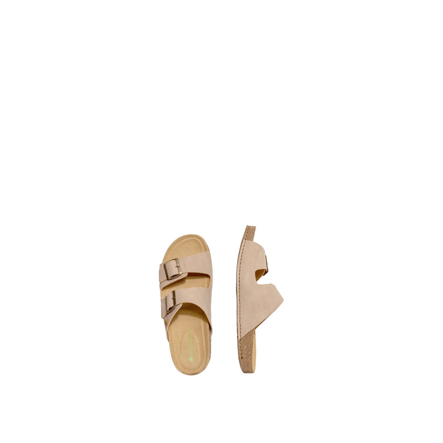 El Naturalista Piedra Embellished Leather Block Sandals with Buckle