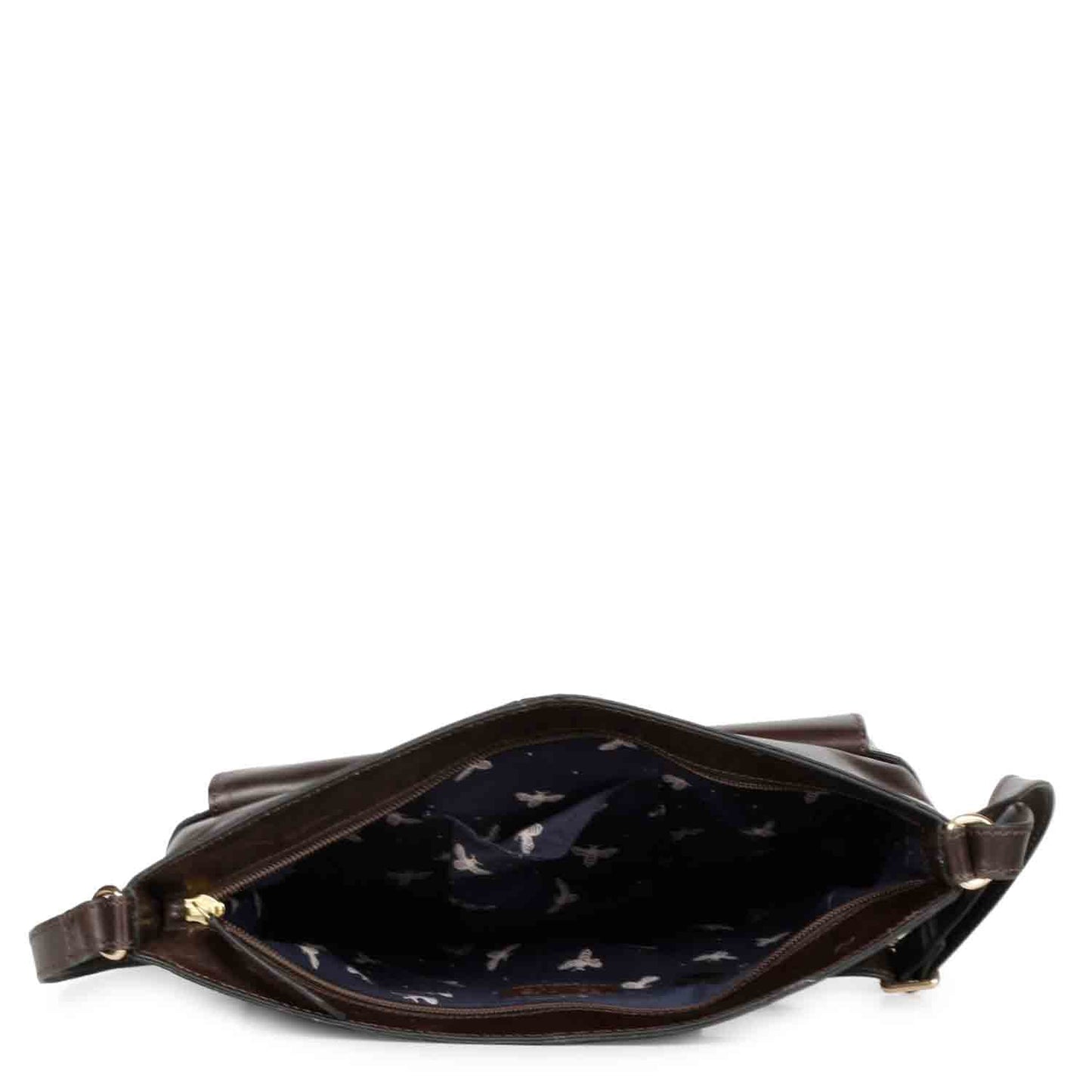 Favore Dark Brown Women Leather Structured Sling Bag