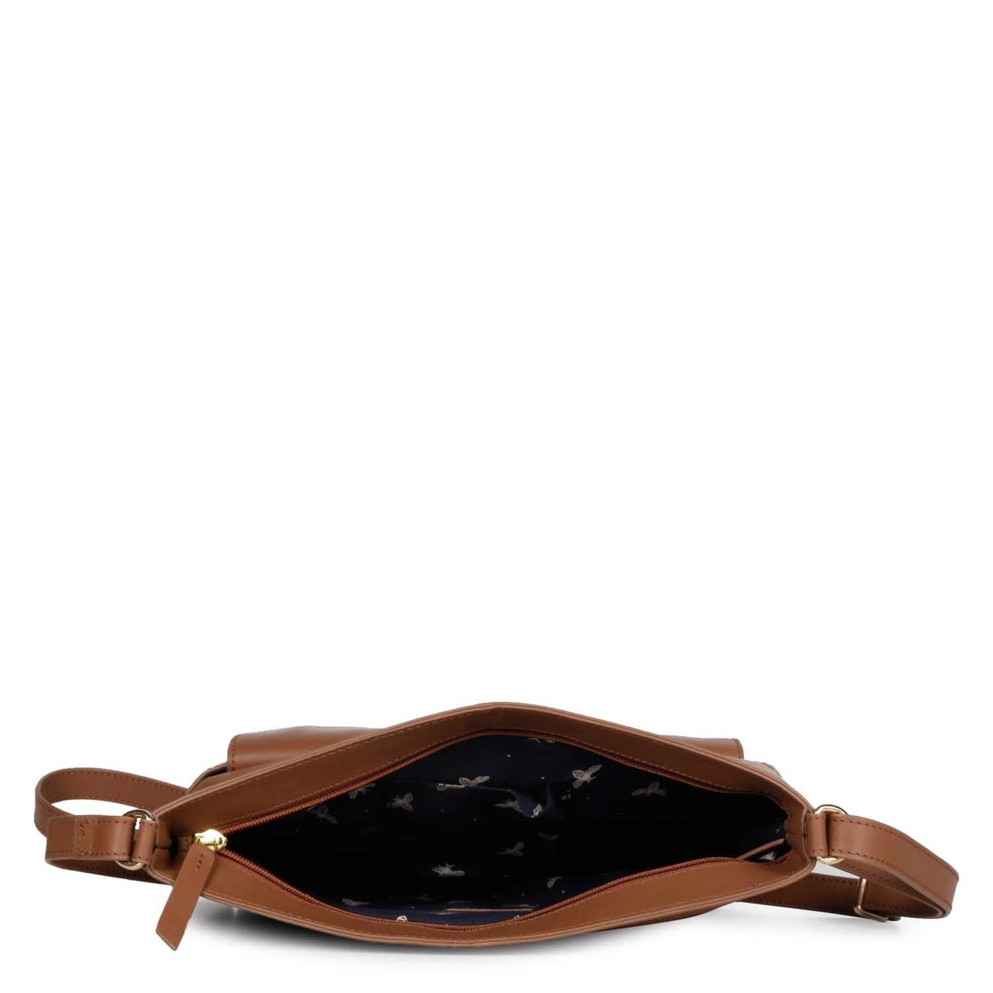 Favore Brown Women Leather Structured Sling Bag