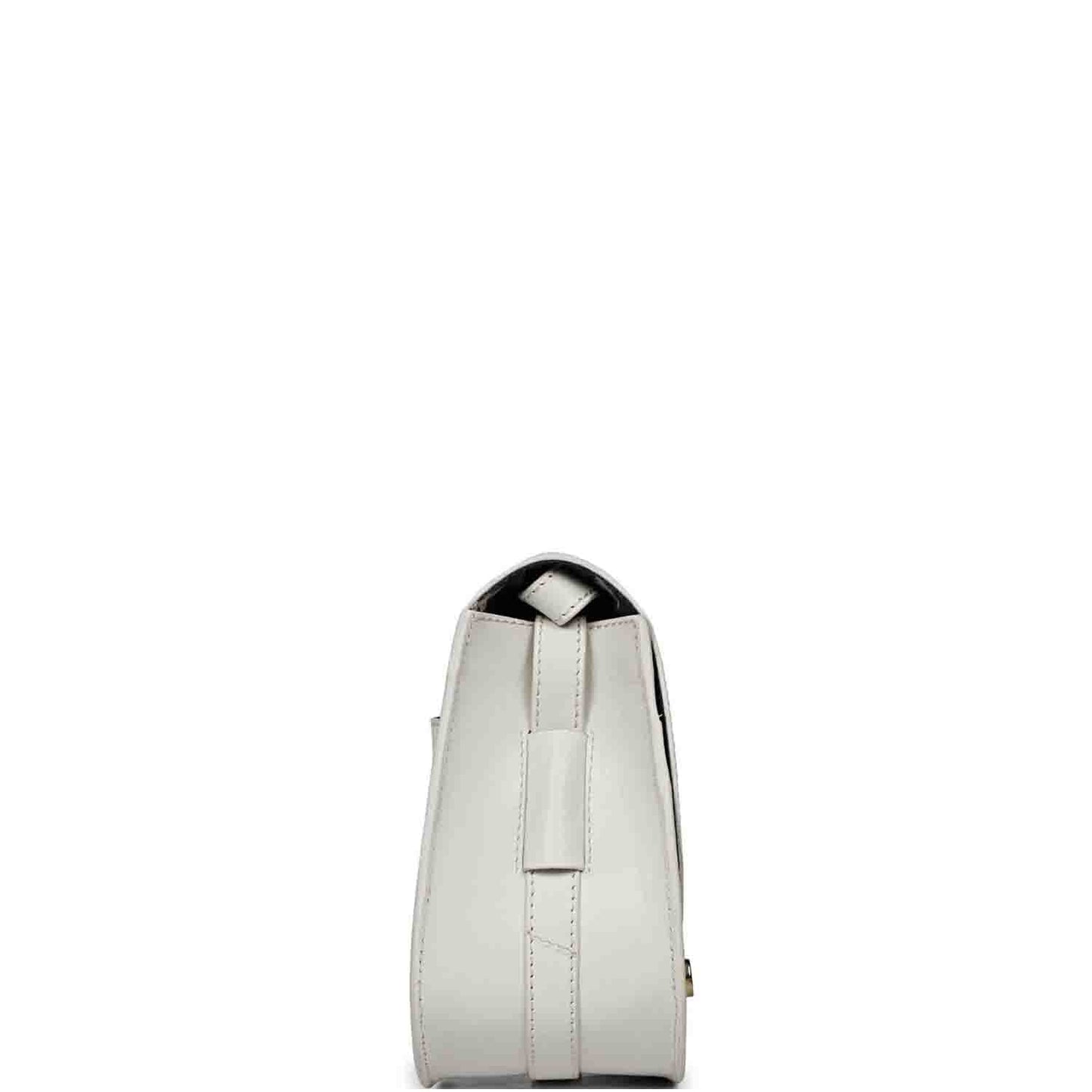 Favore Off White Womens  Leather Structured Sling Bag
