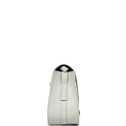 Favore Off White Womens  Leather Structured Sling Bag