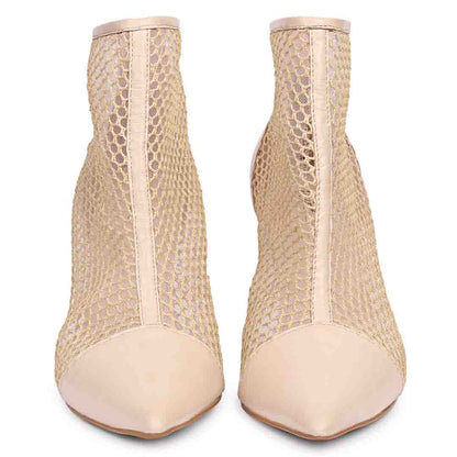 Saint Kinslee Ivory Mess Suede  Leather Pumps
