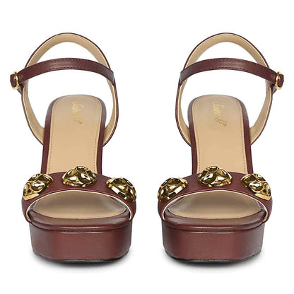 Saint Essie Port Royale Vegan Leather Block Heels