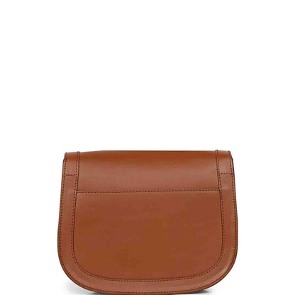 Favore Tan Womens  Leather Structured Sling Bag