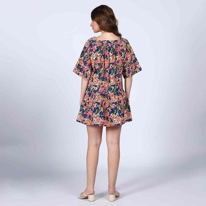Saint Womens Multi Cotton Lining Short Dress