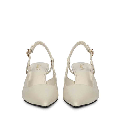 Saint Josie Offwhite Leather Pumps