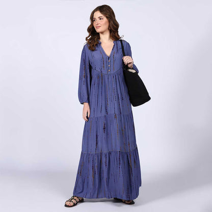Saint Elodie Womens Midnight Blue Maxi Dresses