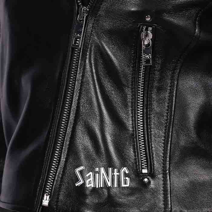 Saint Saira Black Leather Women Jackets