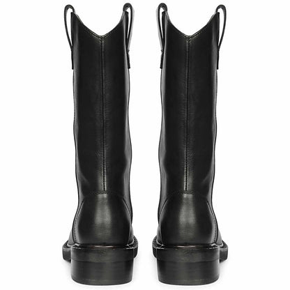 Saint Lilah Black Leather Long Boots