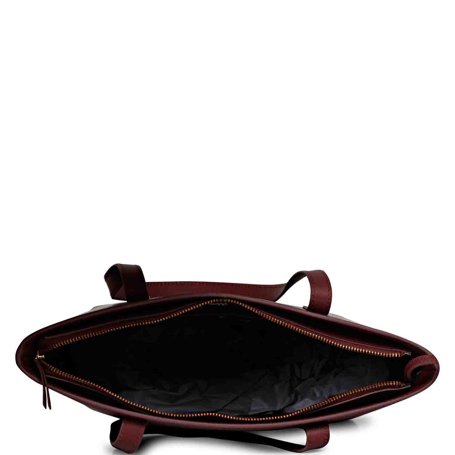 Favore Textured Burgundy Leather Structured Shoulder Bag With a Small Pouch