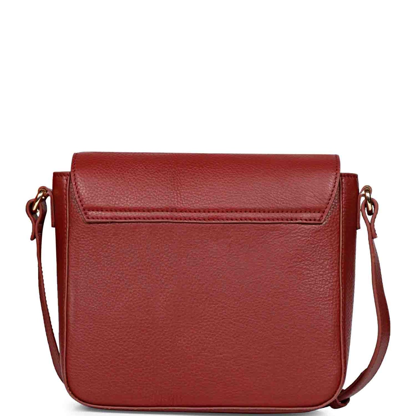 Favore Red Womens  Leather Structured Sling Bag