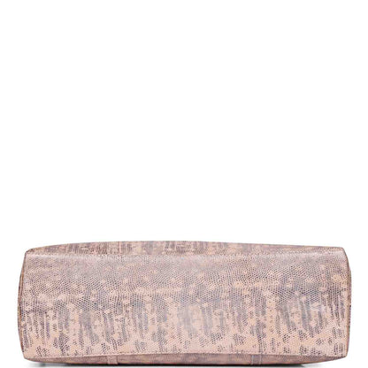 Favore Peach Womens  Leather Structured Shoulder Bag