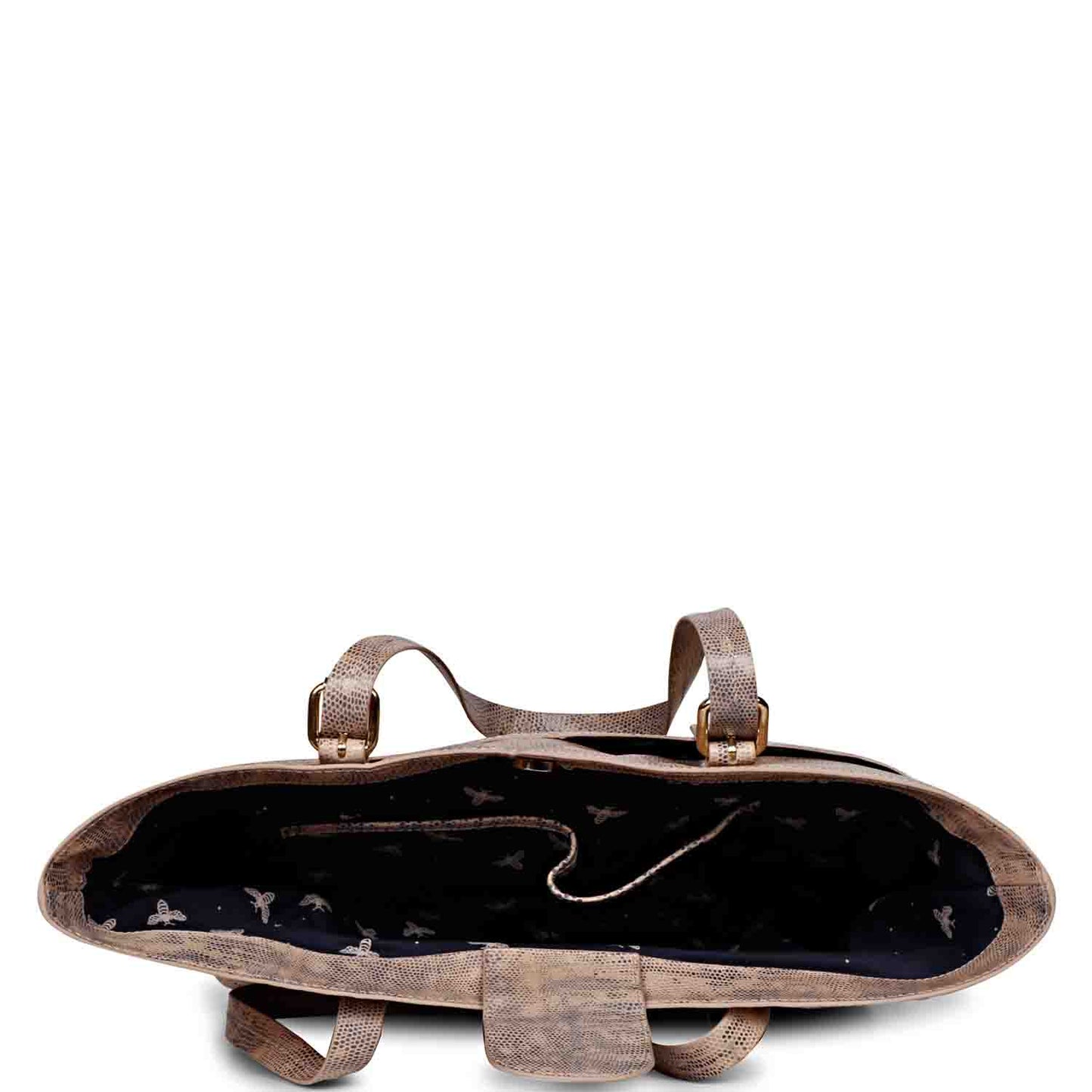 Favore Peach Leather Structured Shoulder Bag