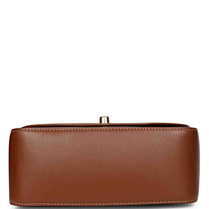 Favore Tan Womens  Leather Structured Sling Bag