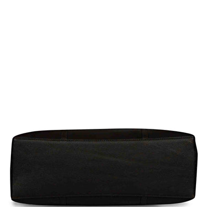 Favore Black Womens  Leather Structured Shoulder Bag