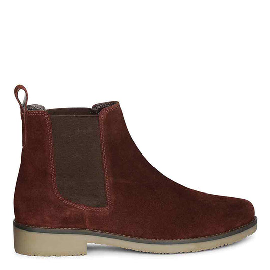 ViviBlu Wine Suede Ankle Boots