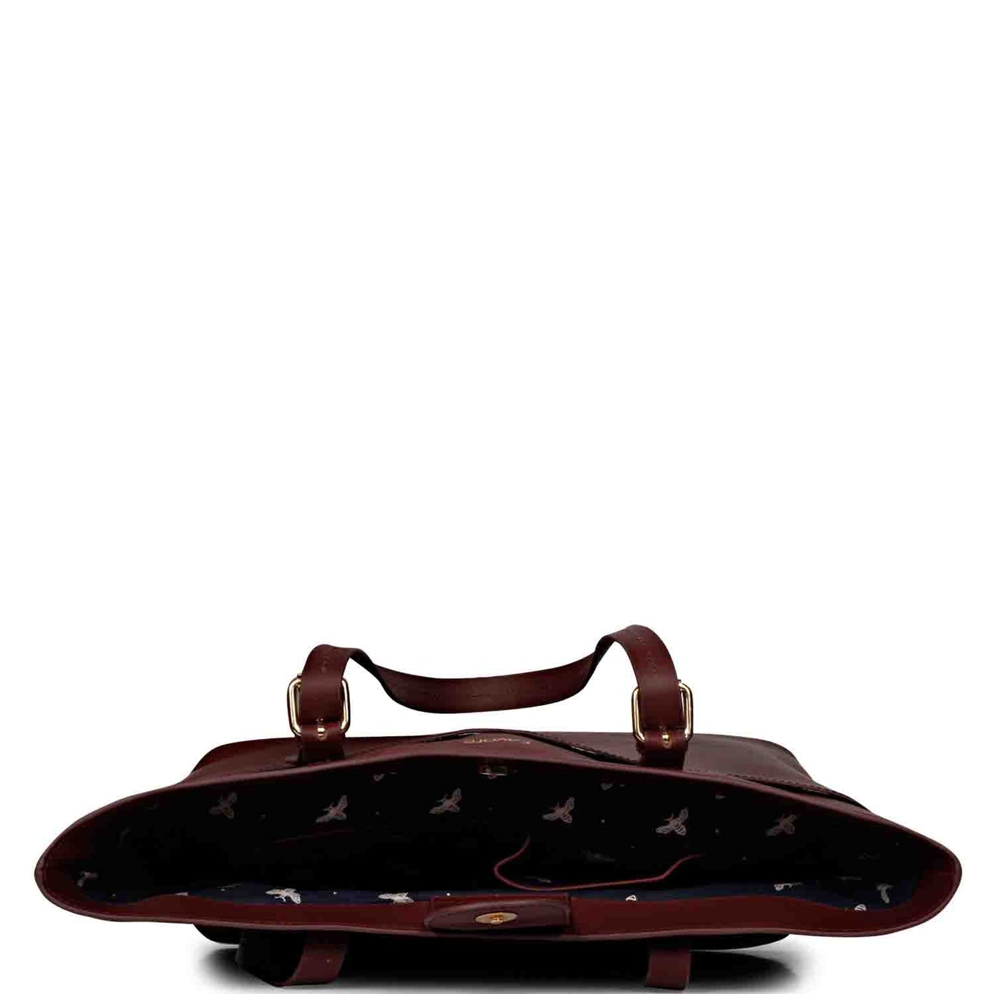 Favore Burgundy Leather Structured Shoulder Bag