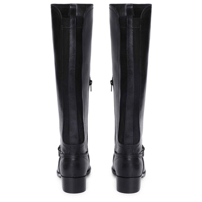 Saint Drusilla Black Leather Knee High Boots - SaintG