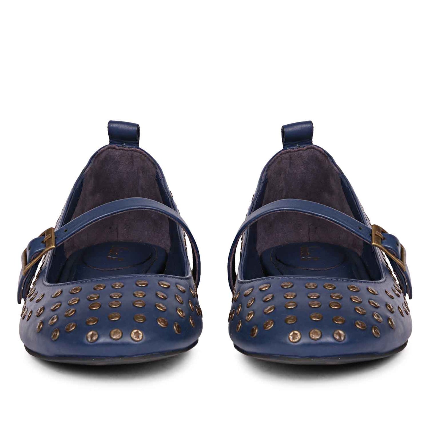 Saint Aleah Navy Studded Ballerina