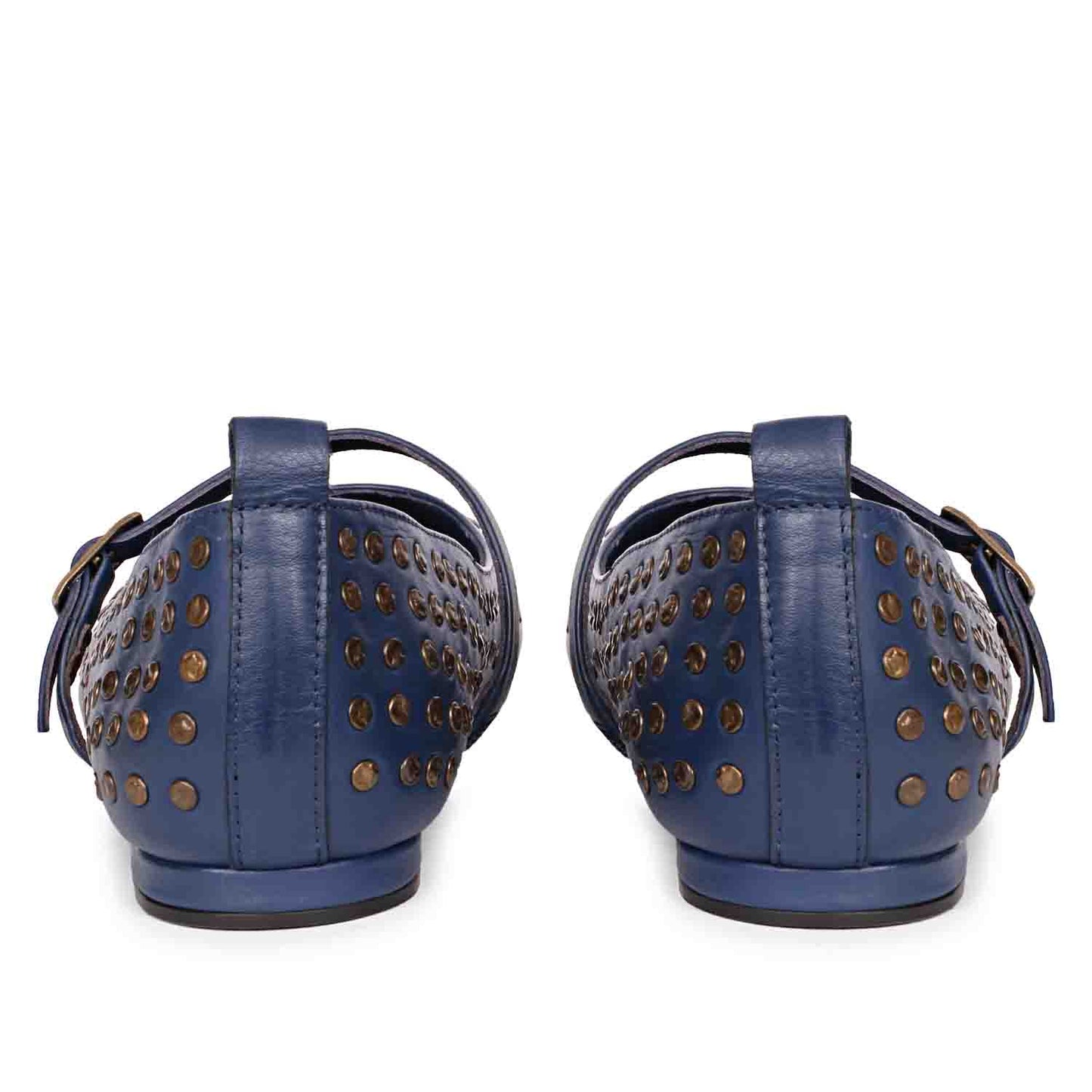 Saint Aleah Navy Studded Ballerina