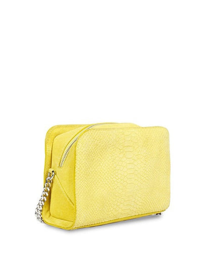 Favore Beige Women Leather Structured Sling Bag