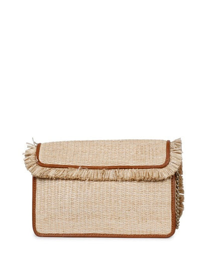 Favore Beige Women Leather Structured Sling Bag