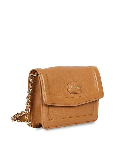 Favore Women Rust Leather Sling Bags