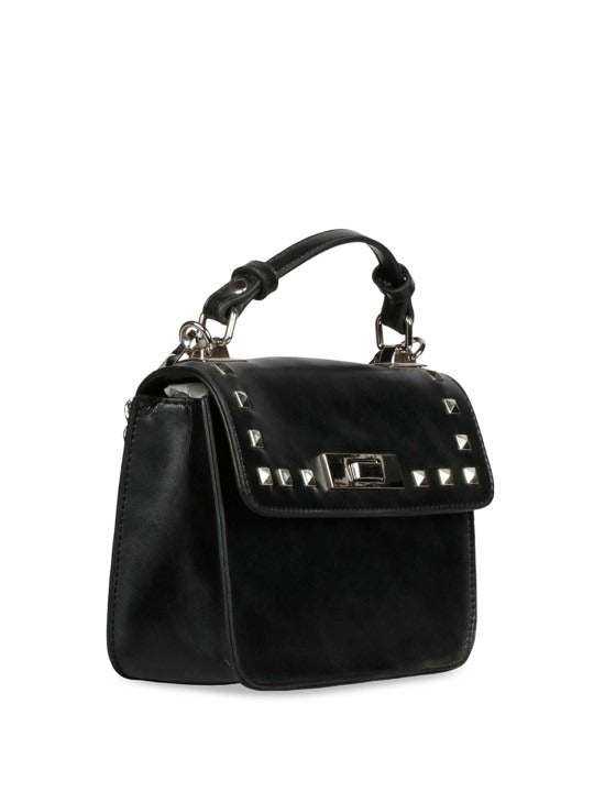 Favore Women Black Leather Satchel Bags