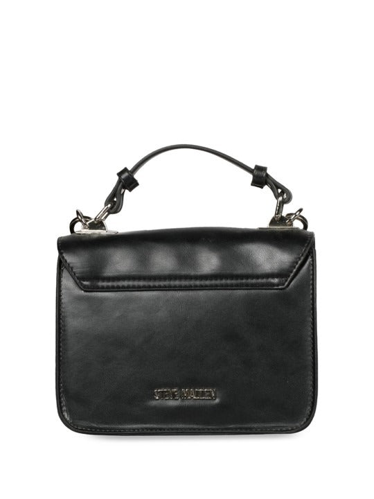 Favore Women Black Leather Satchel Bags