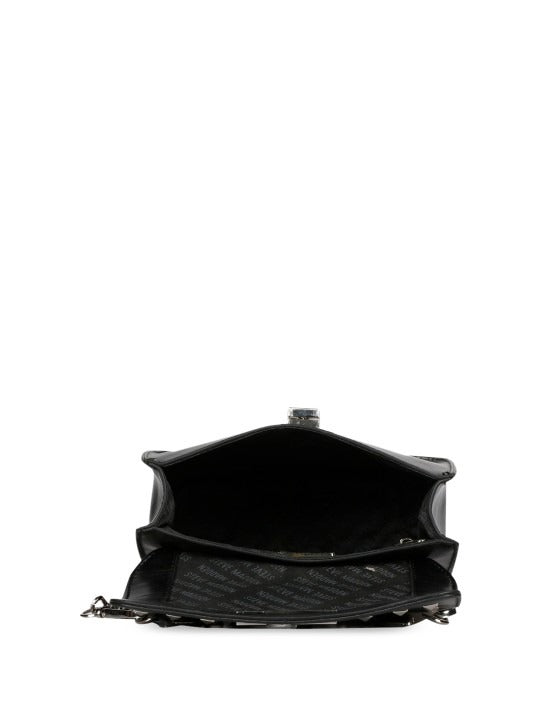 Favore Women Black Leather Satchel Bags