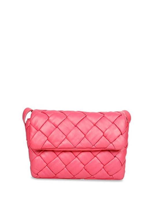 Favore Womens  Pink Leather Structured Sling Bag