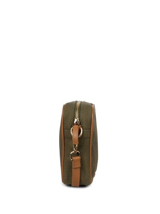 Favore Women Olive Leather Crossbody Fanny Bags