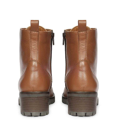 Saint Moira Tan Leather Lace up Ankle Boots