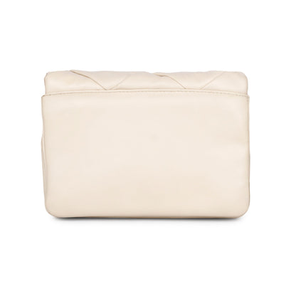 Kate Cream Leather Handcrafted Cross Body Sling Bags
