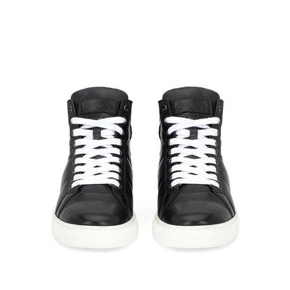 Whitesta Artemas Black Handcrafted Leather Sneakers